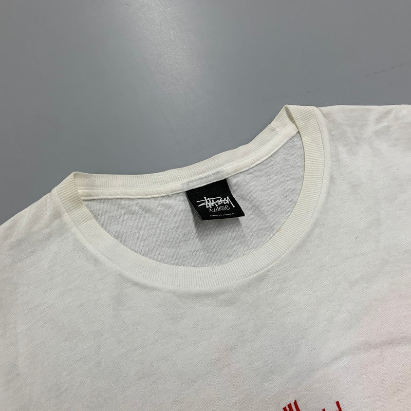 【中古品】【メンズ】 SYUSSY×A BATHING APE ステューシー×アベイシングエイプ メキシコ製 ILL COLLABORATION TEE イル コラボレーション ティー トップス 長袖 142-260611-cs-08-izu サイズ：XL カラー：ホワイト 万代Net店