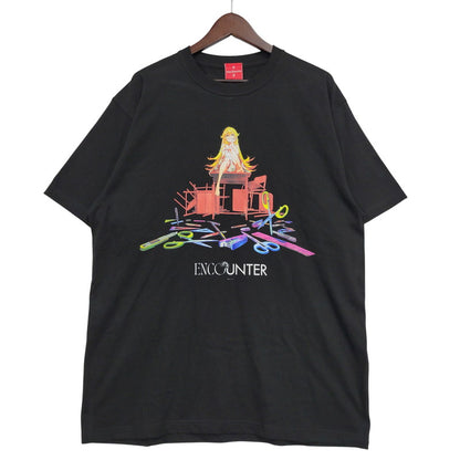 【中古品】【メンズ】 ENCOUNTER MIKA PIKAZO T-SHIRT 遭遇 忍野忍 半袖 Tシャツ 142-260602-as-10-izu サイズ：XL カラー：ブラック 万代Net店