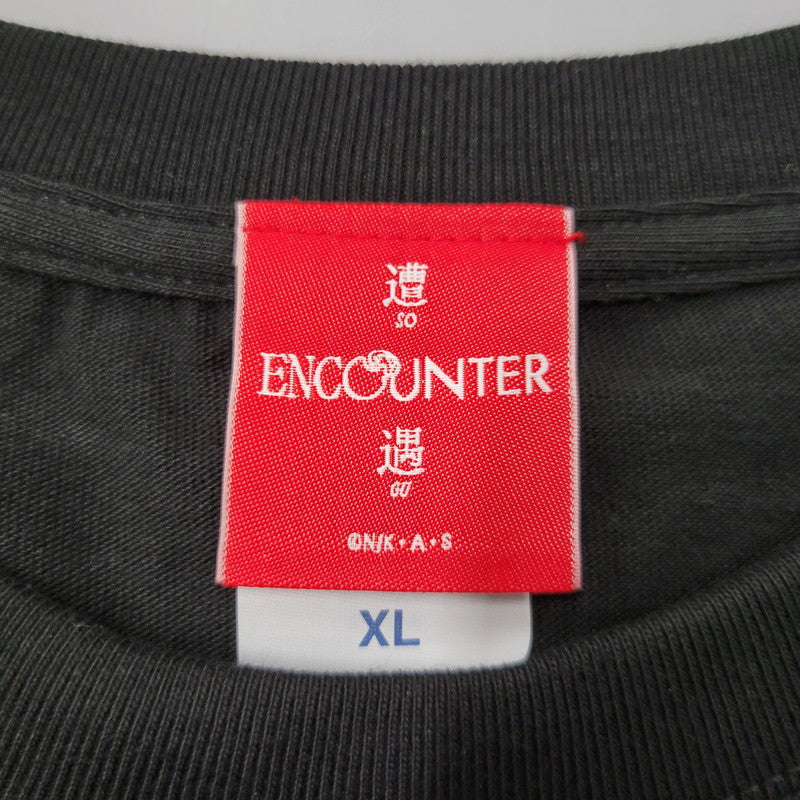 【中古品】【メンズ】 ENCOUNTER MIKA PIKAZO T-SHIRT 遭遇 忍野忍 半袖 Tシャツ 142-260602-as-10-izu サイズ：XL カラー：ブラック 万代Net店