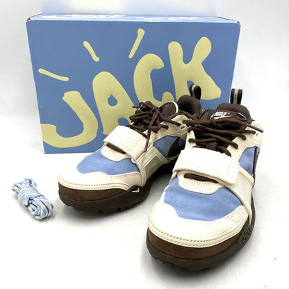 【中古品】【メンズ/レディース】 NIKE ナイキ × TRAVIS SCOTT トラヴィス・スコット ZOOM FIELD JAXX HQ3072-400 ズーム フィールド JAXX スニーカー 靴 160-260602-as-03-izu サイズ：26cm カラー：LECHE BLUE/BAROQUE BROWN 万代Net店