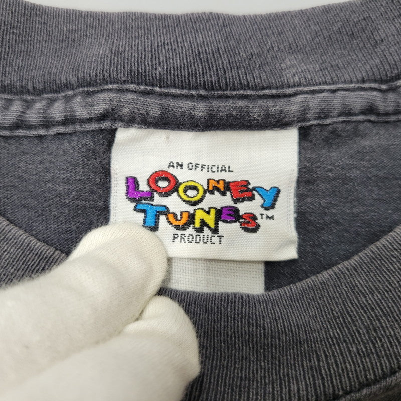 【中古品】【メンズ】 USED LOONEY TUNES ルーニー・テューンズ WILE E. COYOTE TEE c1996 ワイリー コヨーテ Tシャツ USA製 両シングル 半袖 146-260602-as-22-izu カラー：ブラック 万代Net店