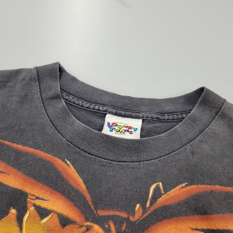 【中古品】【メンズ】 USED LOONEY TUNES ルーニー・テューンズ WILE E. COYOTE TEE c1996 ワイリー コヨーテ Tシャツ USA製 両シングル 半袖 146-260602-as-22-izu カラー：ブラック 万代Net店