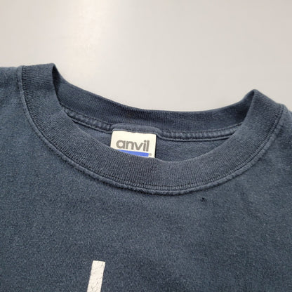 【中古品】【メンズ】 ANVIL アンヴィル GI APPAREL GOT JESUS？ TEE Tシャツ 半袖 ホンジュラス製 146-260602-as-16-izu サイズ：L カラー：ネイビー系 万代Net店