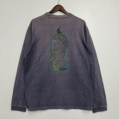 【現状渡し品】【メンズ】 Mark Gonzales マークゴンザレス BMX GRAPHIC L/S TEE ロングスリーブ Tシャツ 日本製 長袖 トップス 146-260602-as-27-izu カラー：ネイビー系 万代Net店