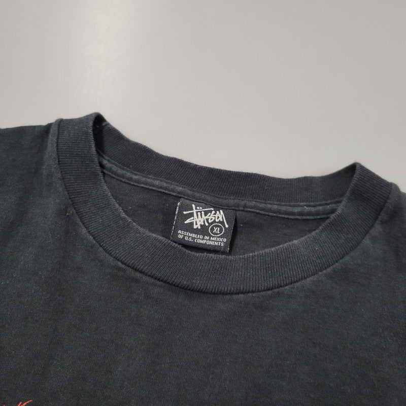 【中古品】【メンズ】 STUSSY ステューシー × KOSTAS コスタス 7TH ANNIVERSARY TEE 7周年 Tシャツ 新宿チャプト メキシコ製 142-260602-as-23-izu サイズ：XL カラー：ブラック 万代Net店