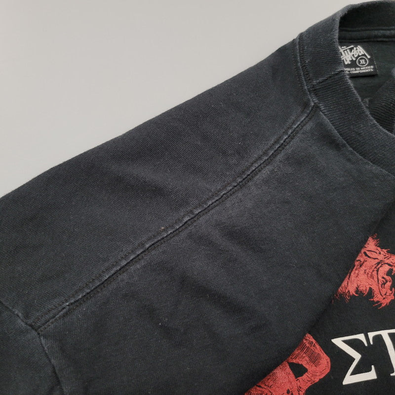 【中古品】【メンズ】 STUSSY ステューシー × KOSTAS コスタス 7TH ANNIVERSARY TEE 7周年 Tシャツ 新宿チャプト メキシコ製 142-260602-as-23-izu サイズ：XL カラー：ブラック 万代Net店