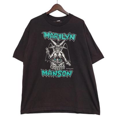 【現状渡し品】【メンズ】 USED MARILYN MANSON c1994 SATAN'S BAKESALE TEE マリリン・マンソン Tシャツ 半袖 146-260602-as-12-izu カラー：ブラック系 万代Net店