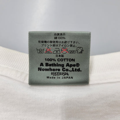 【中古品】【メンズ】 A BATHING APE アベイシングエイプ APE HEAD TEE Tシャツ 半袖 両シングル 初期タグ FOOT SOLDIER OPEN記念 142-260602-as-24-izu サイズ：M カラー：ホワイト 万代Net店