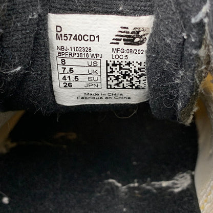 【中古品】【メンズ/レディース】 NEW BALANCE ニューバランス M5740CD1 スニーカー シューズ 靴 162-260606-as-01-izu サイズ：26cm カラー：ベージュ系 万代Net店
