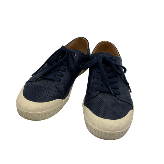 【中古品】【メンズ/レディース】 SPRING COURT スプリングコート SS18 LEATHER SNEAKERS レザー スニーカー シューズ 靴 162-260606-cs-14-izu サイズ：40 カラー：ネイビー 万代Net店