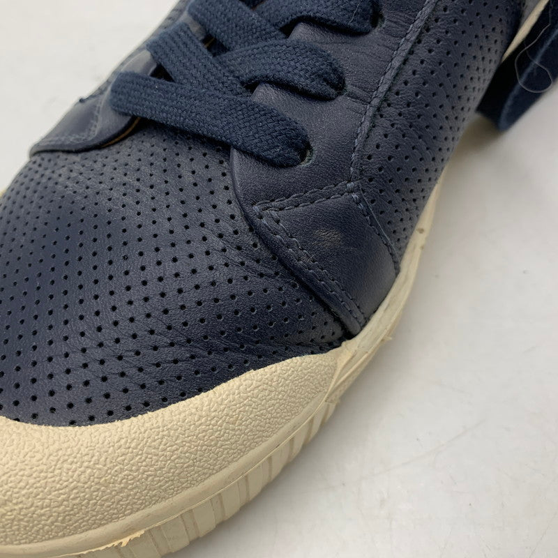 【中古品】【メンズ/レディース】 SPRING COURT スプリングコート SS18 LEATHER SNEAKERS レザー スニーカー シューズ 靴 162-260606-cs-14-izu サイズ：40 カラー：ネイビー 万代Net店