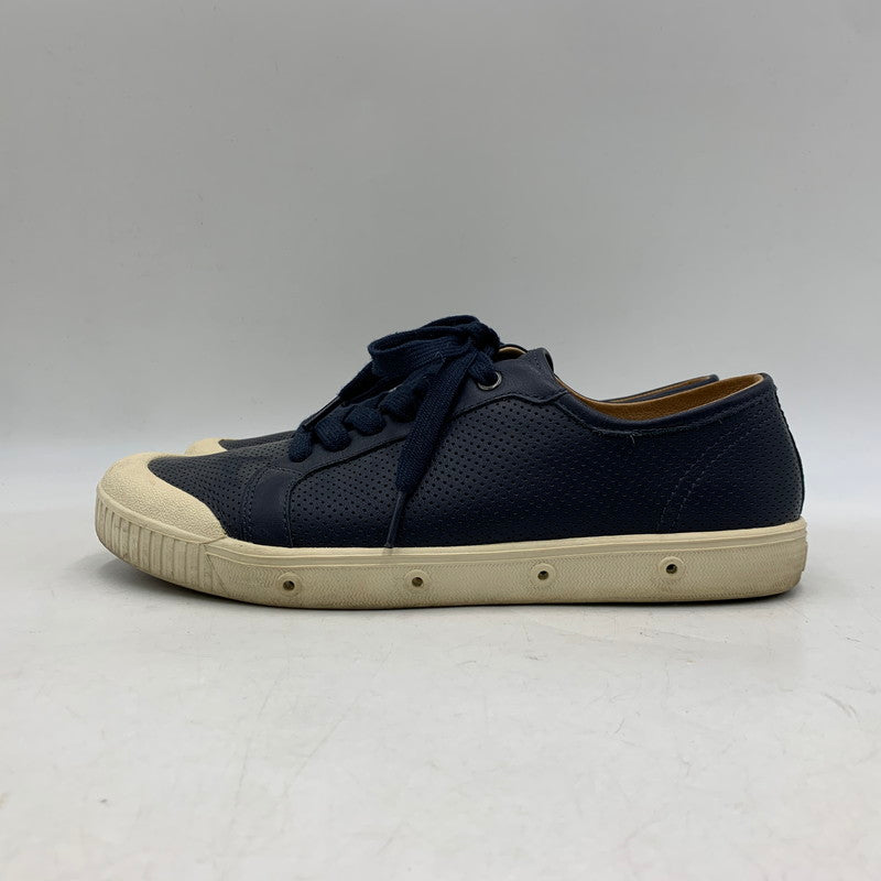 【中古品】【メンズ/レディース】 SPRING COURT スプリングコート SS18 LEATHER SNEAKERS レザー スニーカー シューズ 靴 162-260606-cs-14-izu サイズ：40 カラー：ネイビー 万代Net店