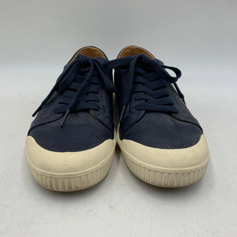 【中古品】【メンズ/レディース】 SPRING COURT スプリングコート SS18 LEATHER SNEAKERS レザー スニーカー シューズ 靴 162-260606-cs-14-izu サイズ：40 カラー：ネイビー 万代Net店