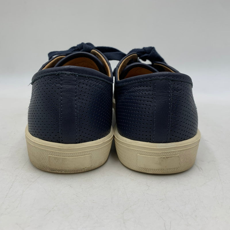 【中古品】【メンズ/レディース】 SPRING COURT スプリングコート SS18 LEATHER SNEAKERS レザー スニーカー シューズ 靴 162-260606-cs-14-izu サイズ：40 カラー：ネイビー 万代Net店