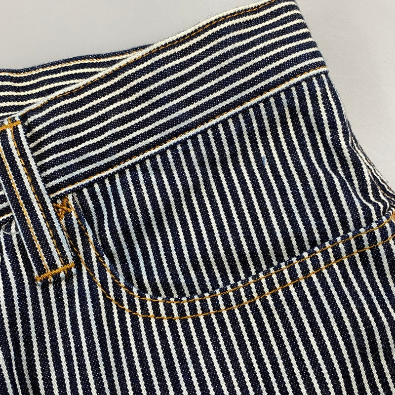 【中古品】【メンズ】 KOJIMA GENES コジマジーンズ HICKORY STRIPE DENIM PANTS ヒッコリー ストライプ デニム パンツ ボトムス 156-260602-kh-01-izu サイズ：34 カラー：インディゴ×ホワイト系 万代Net店