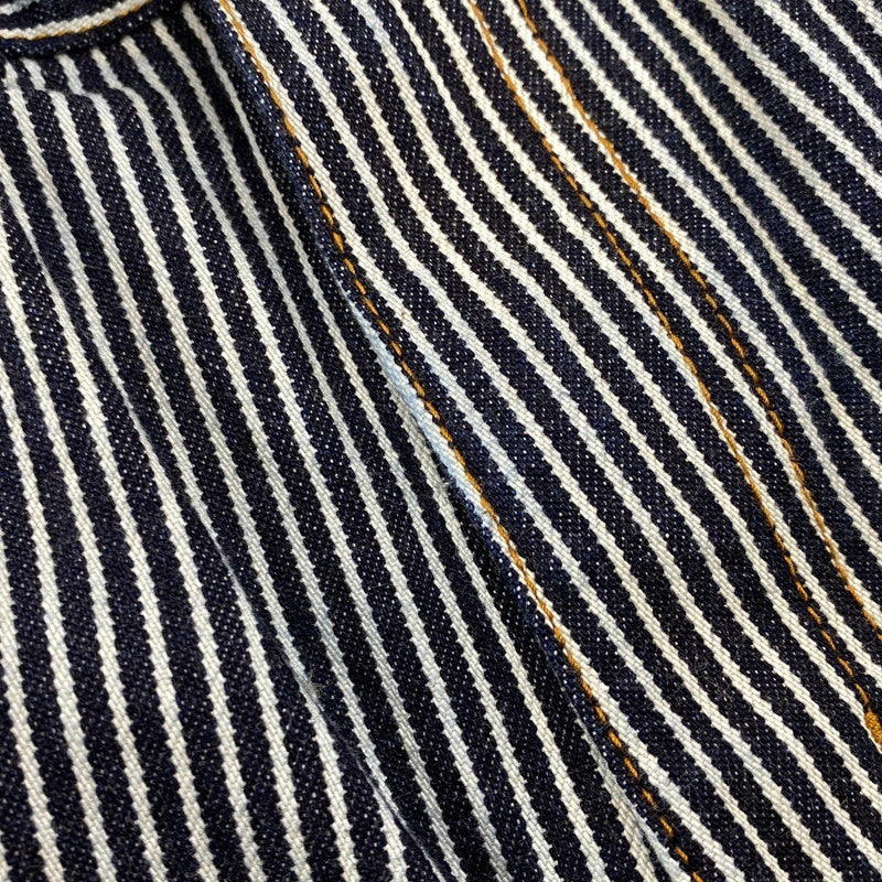 【中古品】【メンズ】 KOJIMA GENES コジマジーンズ HICKORY STRIPE DENIM PANTS ヒッコリー ストライプ デニム パンツ ボトムス 156-260602-kh-01-izu サイズ：34 カラー：インディゴ×ホワイト系 万代Net店