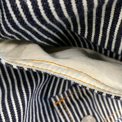 【中古品】【メンズ】 KOJIMA GENES コジマジーンズ HICKORY STRIPE DENIM PANTS ヒッコリー ストライプ デニム パンツ ボトムス 156-260602-kh-01-izu サイズ：34 カラー：インディゴ×ホワイト系 万代Net店