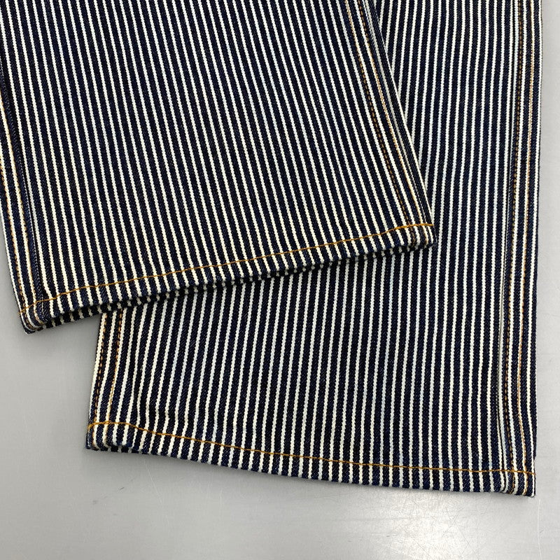 【中古品】【メンズ】 KOJIMA GENES コジマジーンズ HICKORY STRIPE DENIM PANTS ヒッコリー ストライプ デニム パンツ ボトムス 156-260602-kh-01-izu サイズ：34 カラー：インディゴ×ホワイト系 万代Net店