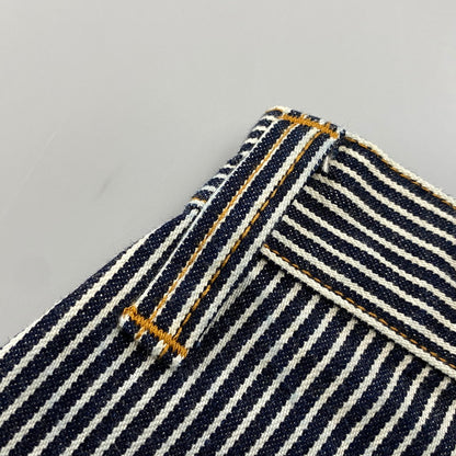 【中古品】【メンズ】 KOJIMA GENES コジマジーンズ HICKORY STRIPE DENIM PANTS ヒッコリー ストライプ デニム パンツ ボトムス 156-260602-kh-01-izu サイズ：34 カラー：インディゴ×ホワイト系 万代Net店