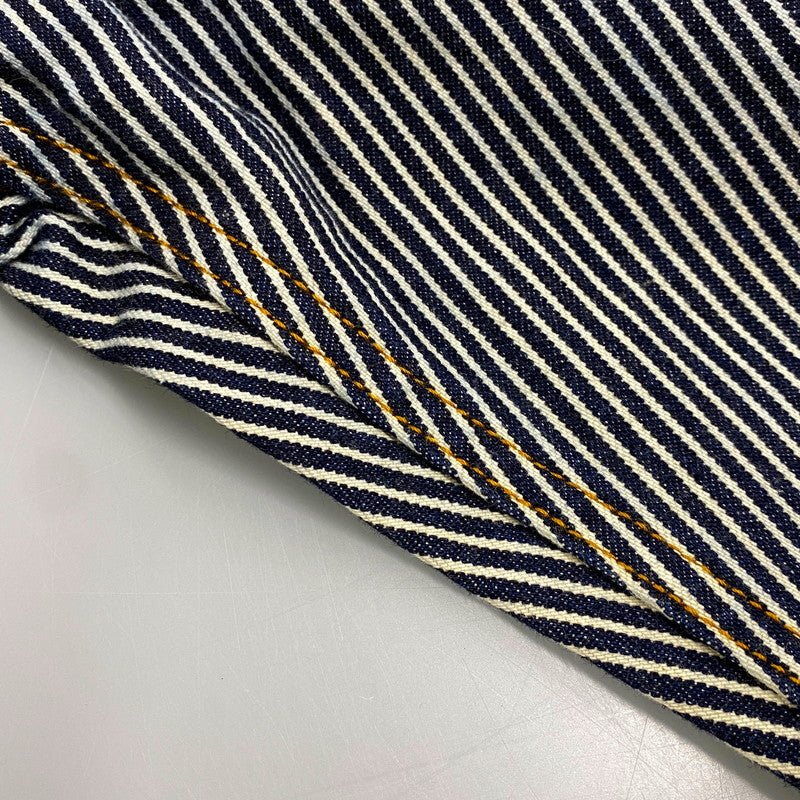 【中古品】【メンズ】 KOJIMA GENES コジマジーンズ HICKORY STRIPE DENIM PANTS ヒッコリー ストライプ デニム パンツ ボトムス 156-260602-kh-01-izu サイズ：34 カラー：インディゴ×ホワイト系 万代Net店