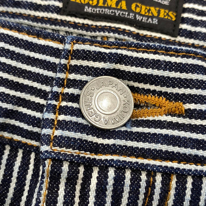 【中古品】【メンズ】 KOJIMA GENES コジマジーンズ HICKORY STRIPE DENIM PANTS ヒッコリー ストライプ デニム パンツ ボトムス 156-260602-kh-01-izu サイズ：34 カラー：インディゴ×ホワイト系 万代Net店