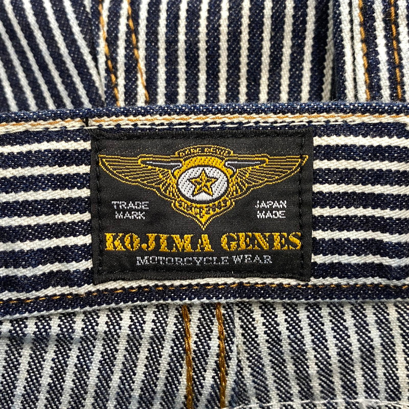 【中古品】【メンズ】 KOJIMA GENES コジマジーンズ HICKORY STRIPE DENIM PANTS ヒッコリー ストライプ デニム パンツ ボトムス 156-260602-kh-01-izu サイズ：34 カラー：インディゴ×ホワイト系 万代Net店