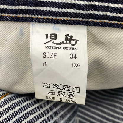 【中古品】【メンズ】 KOJIMA GENES コジマジーンズ HICKORY STRIPE DENIM PANTS ヒッコリー ストライプ デニム パンツ ボトムス 156-260602-kh-01-izu サイズ：34 カラー：インディゴ×ホワイト系 万代Net店