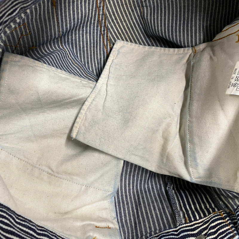 【中古品】【メンズ】 KOJIMA GENES コジマジーンズ HICKORY STRIPE DENIM PANTS ヒッコリー ストライプ デニム パンツ ボトムス 156-260602-kh-01-izu サイズ：34 カラー：インディゴ×ホワイト系 万代Net店