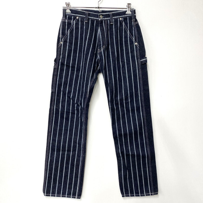 【中古品】【メンズ】 KOJIMA GENES コジマジーンズ STRIPE PAINTER DENNIM PANTS ストライプ ペインター デニム パンツ ボトムス ズボン 156-260603-cs-12-izu サイズ：32 カラー：インディゴ 万代Net店