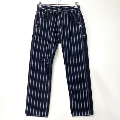 【中古品】【メンズ】 KOJIMA GENES コジマジーンズ STRIPE PAINTER DENNIM PANTS ストライプ ペインター デニム パンツ ボトムス ズボン 156-260603-cs-12-izu サイズ：32 カラー：インディゴ 万代Net店