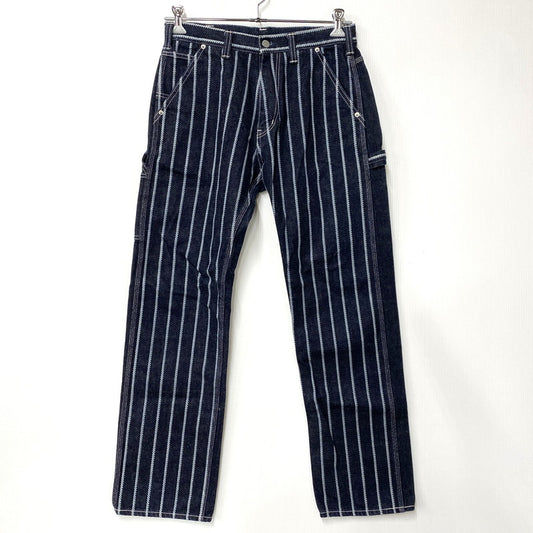 【中古品】【メンズ】 KOJIMA GENES コジマジーンズ STRIPE PAINTER DENNIM PANTS ストライプ ペインター デニム パンツ ボトムス ズボン 156-260603-cs-12-izu サイズ：32 カラー：インディゴ 万代Net店