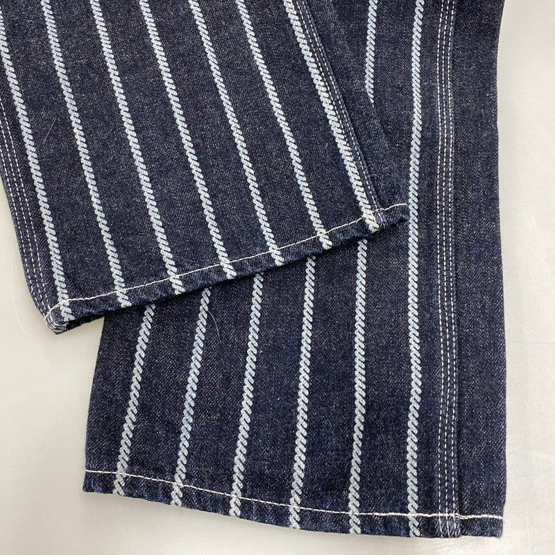 【中古品】【メンズ】 KOJIMA GENES コジマジーンズ STRIPE PAINTER DENNIM PANTS ストライプ ペインター デニム パンツ ボトムス ズボン 156-260603-cs-12-izu サイズ：32 カラー：インディゴ 万代Net店