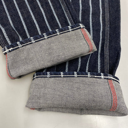 【中古品】【メンズ】 KOJIMA GENES コジマジーンズ STRIPE PAINTER DENNIM PANTS ストライプ ペインター デニム パンツ ボトムス ズボン 156-260603-cs-12-izu サイズ：32 カラー：インディゴ 万代Net店