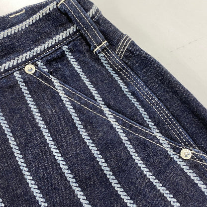 【中古品】【メンズ】 KOJIMA GENES コジマジーンズ STRIPE PAINTER DENNIM PANTS ストライプ ペインター デニム パンツ ボトムス ズボン 156-260603-cs-12-izu サイズ：32 カラー：インディゴ 万代Net店