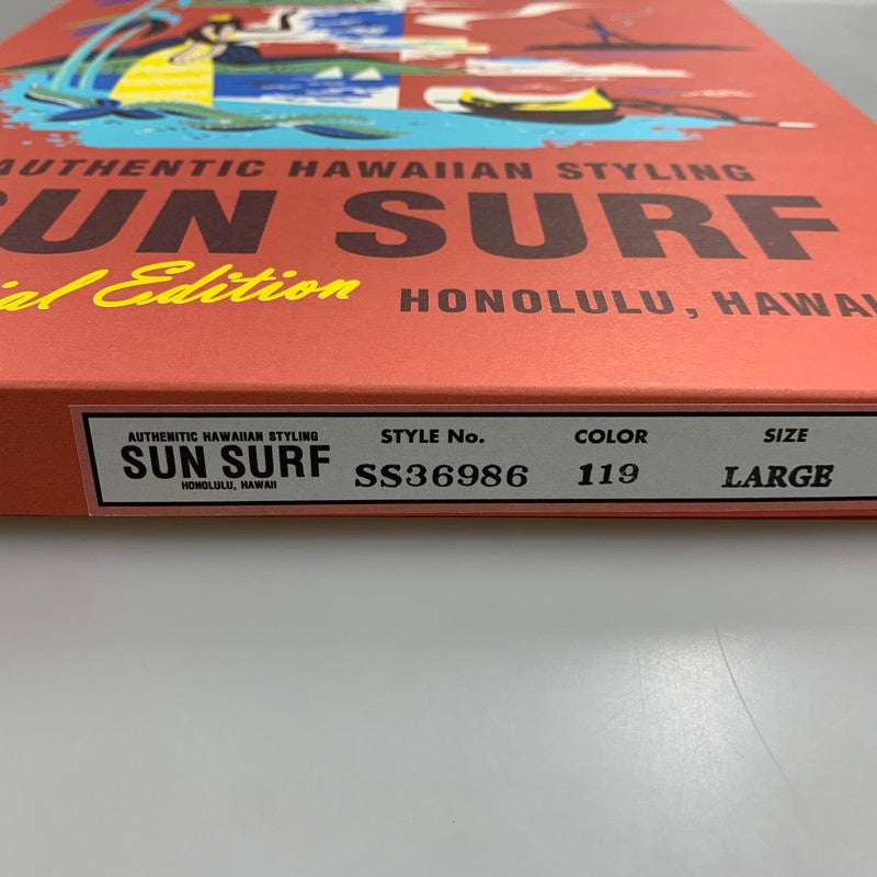 【中古美品】【メンズ】 SUN SURF サンサーフ SS36986 SPECIAL EDITION スペシャル エディション 百虎 ONE HUNDRED TIGERS SS SHIRT ワン ハンドレッド タイガース ショートスリーブ シャツ トップス 半袖 145-260604-cs-15-izu サイズ：L カラー：マルチ 万代Net店