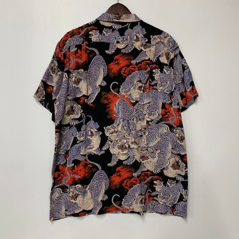 【中古美品】【メンズ】 SUN SURF サンサーフ SS36986 SPECIAL EDITION スペシャル エディション 百虎 ONE HUNDRED TIGERS SS SHIRT ワン ハンドレッド タイガース ショートスリーブ シャツ トップス 半袖 145-260604-cs-15-izu サイズ：L カラー：マルチ 万代Net店