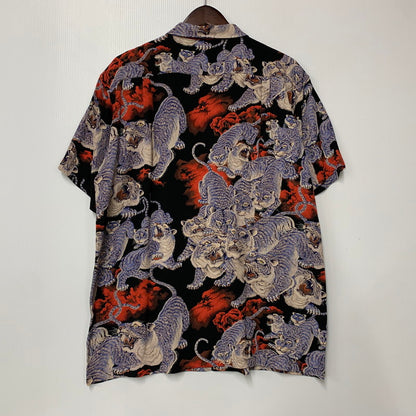 【中古美品】【メンズ】 SUN SURF サンサーフ SS36986 SPECIAL EDITION スペシャル エディション 百虎 ONE HUNDRED TIGERS SS SHIRT ワン ハンドレッド タイガース ショートスリーブ シャツ トップス 半袖 145-260604-cs-15-izu サイズ：L カラー：マルチ 万代Net店