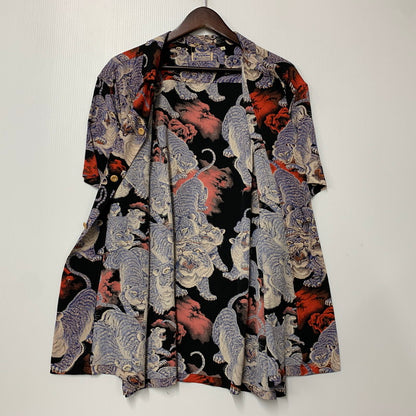 【中古美品】【メンズ】 SUN SURF サンサーフ SS36986 SPECIAL EDITION スペシャル エディション 百虎 ONE HUNDRED TIGERS SS SHIRT ワン ハンドレッド タイガース ショートスリーブ シャツ トップス 半袖 145-260604-cs-15-izu サイズ：L カラー：マルチ 万代Net店