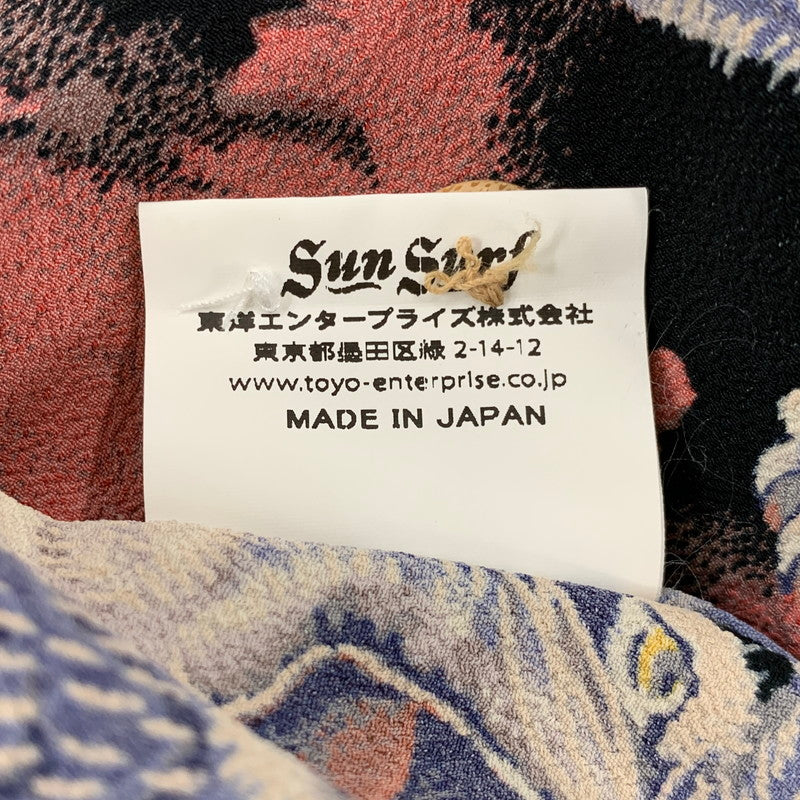 【中古美品】【メンズ】 SUN SURF サンサーフ SS36986 SPECIAL EDITION スペシャル エディション 百虎 ONE HUNDRED TIGERS SS SHIRT ワン ハンドレッド タイガース ショートスリーブ シャツ トップス 半袖 145-260604-cs-15-izu サイズ：L カラー：マルチ 万代Net店