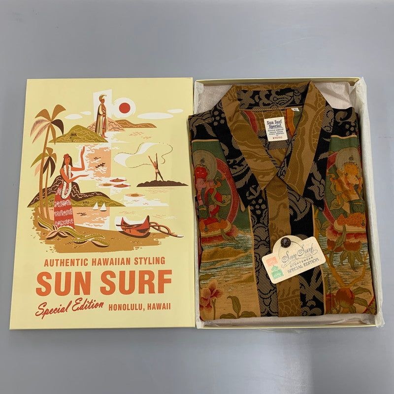 【中古美品】【メンズ】 SUN SURF サンサーフ SS32289 SPECIAL EDITION スペシャル エディション 曼荼羅 MANDALA SS SHIRT マンダラ ショートスリーブ シャツ トップス 半袖 145-260604-cs-14-izu サイズ：L カラー：マルチ 万代Net店