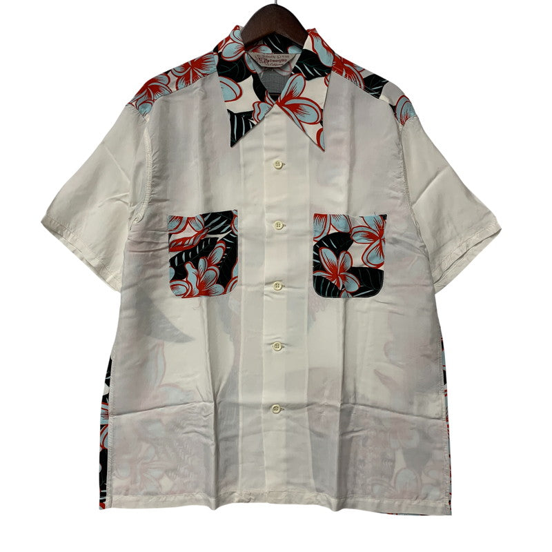 【中古美品】【メンズ】 SUN SURF サンサーフ SS38423 SPECIAL EDITION HULA GIRL SS SHIRT スペシャル エディション フラガール ショートスリーブ シャツ トップス 145-260605-kh-01-izu サイズ：L カラー：ホワイト 万代Net店