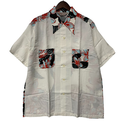 【中古美品】【メンズ】 SUN SURF サンサーフ SS38423 SPECIAL EDITION HULA GIRL SS SHIRT スペシャル エディション フラガール ショートスリーブ シャツ トップス 145-260605-kh-01-izu サイズ：L カラー：ホワイト 万代Net店