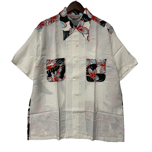 【中古美品】【メンズ】 SUN SURF サンサーフ SS38423 SPECIAL EDITION HULA GIRL SS SHIRT スペシャル エディション フラガール ショートスリーブ シャツ トップス 145-260605-kh-01-izu サイズ：L カラー：ホワイト 万代Net店