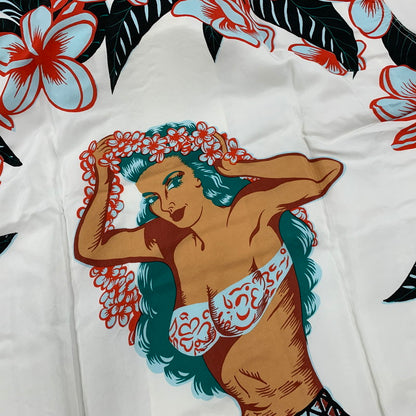 【中古美品】【メンズ】 SUN SURF サンサーフ SS38423 SPECIAL EDITION HULA GIRL SS SHIRT スペシャル エディション フラガール ショートスリーブ シャツ トップス 145-260605-kh-01-izu サイズ：L カラー：ホワイト 万代Net店
