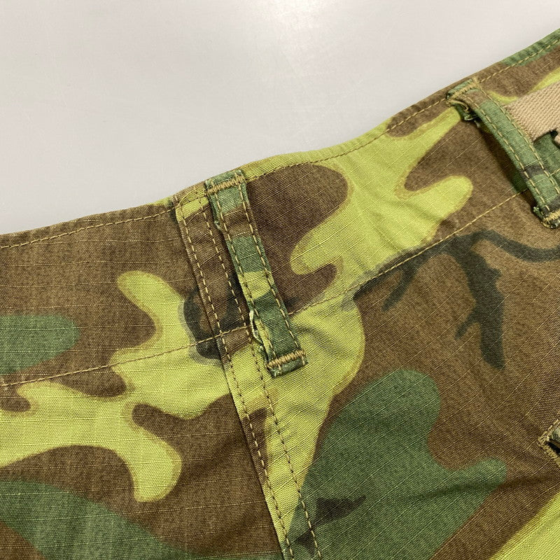 【中古品】【メンズ】 BUZZ RICKSON'S バズリクソンズ BR52532 TROUSERS, MAN'S, CAMOUFLAGE COTTON, WIND RESISTANT POPLIN, CLASS 2 SHORTS ショーツ パンツ ボトムス ズボン 156-260603-cs-03-izu サイズ：LARGE SHORT カラー：マルチ 万代Net店