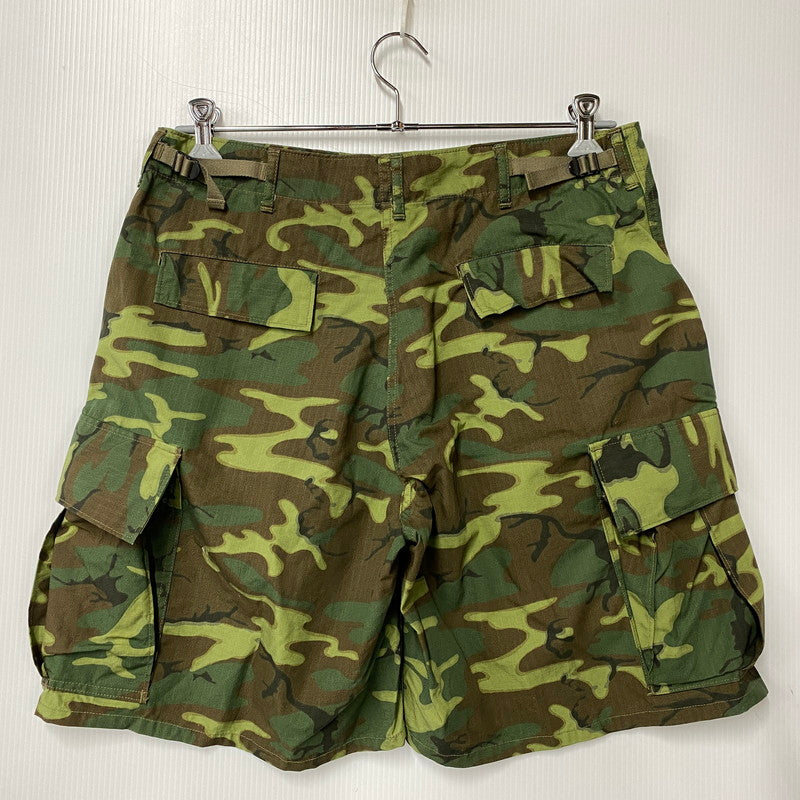 【中古品】【メンズ】 BUZZ RICKSON'S バズリクソンズ BR52532 TROUSERS, MAN'S, CAMOUFLAGE COTTON, WIND RESISTANT POPLIN, CLASS 2 SHORTS ショーツ パンツ ボトムス ズボン 156-260603-cs-03-izu サイズ：LARGE SHORT カラー：マルチ 万代Net店