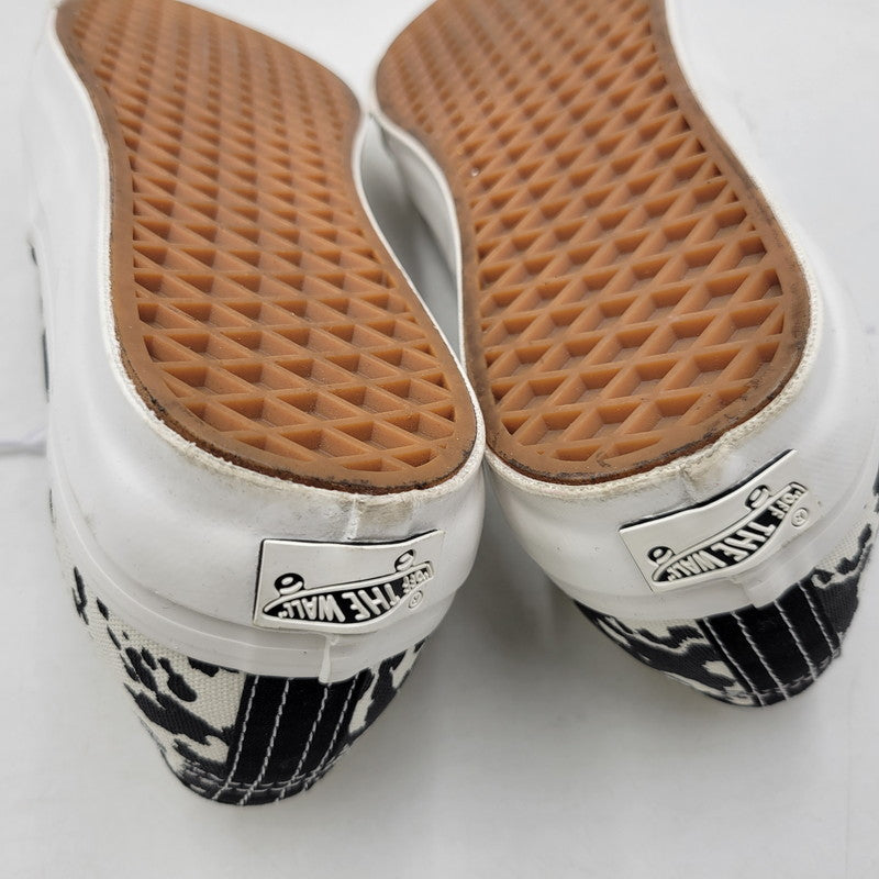 【中古品】【メンズ】 VANS バンズ AUTHENTIC 44 COW BLACK MARSHMALLOW 721356 オーセンティック 44 カウブラック マシュマロ スニーカー シューズ 靴 162-260603-ay-12-izu サイズ：30cm カラー：ホワイト×ブラック 万代Net店