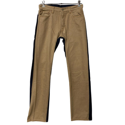 【中古品】【メンズ】 KOJIMA GENES コジマ ジーンズ 切替 BICOLOR DENIM PANTS バイカラー デニム パンツ ズボン ボトムス 156-260608-ya-10-izu サイズ：34 カラー：ベージュ×インディゴ 万代Net店