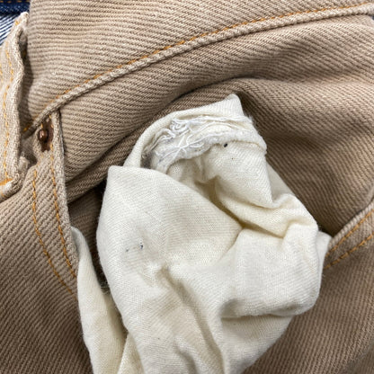 【中古品】【メンズ】 KOJIMA GENES コジマ ジーンズ 切替 BICOLOR DENIM PANTS バイカラー デニム パンツ ズボン ボトムス 156-260608-ya-10-izu サイズ：34 カラー：ベージュ×インディゴ 万代Net店