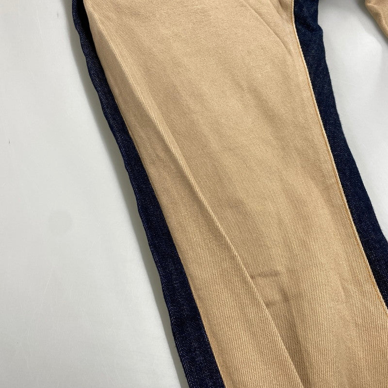 【中古品】【メンズ】 KOJIMA GENES コジマ ジーンズ 切替 BICOLOR DENIM PANTS バイカラー デニム パンツ ズボン ボトムス 156-260608-ya-10-izu サイズ：34 カラー：ベージュ×インディゴ 万代Net店